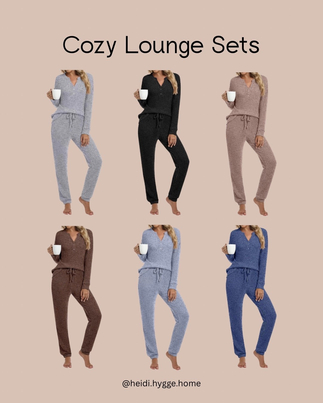 Cozy lounge sets with great reviews! Use my code to save 50%! 8XOMZ424 

Comfy. Pajamas. Cozy at Home. Lounge Wear. Neutral Sets. 

#LTKmorningroutine #LTKootd #LTKmomlife