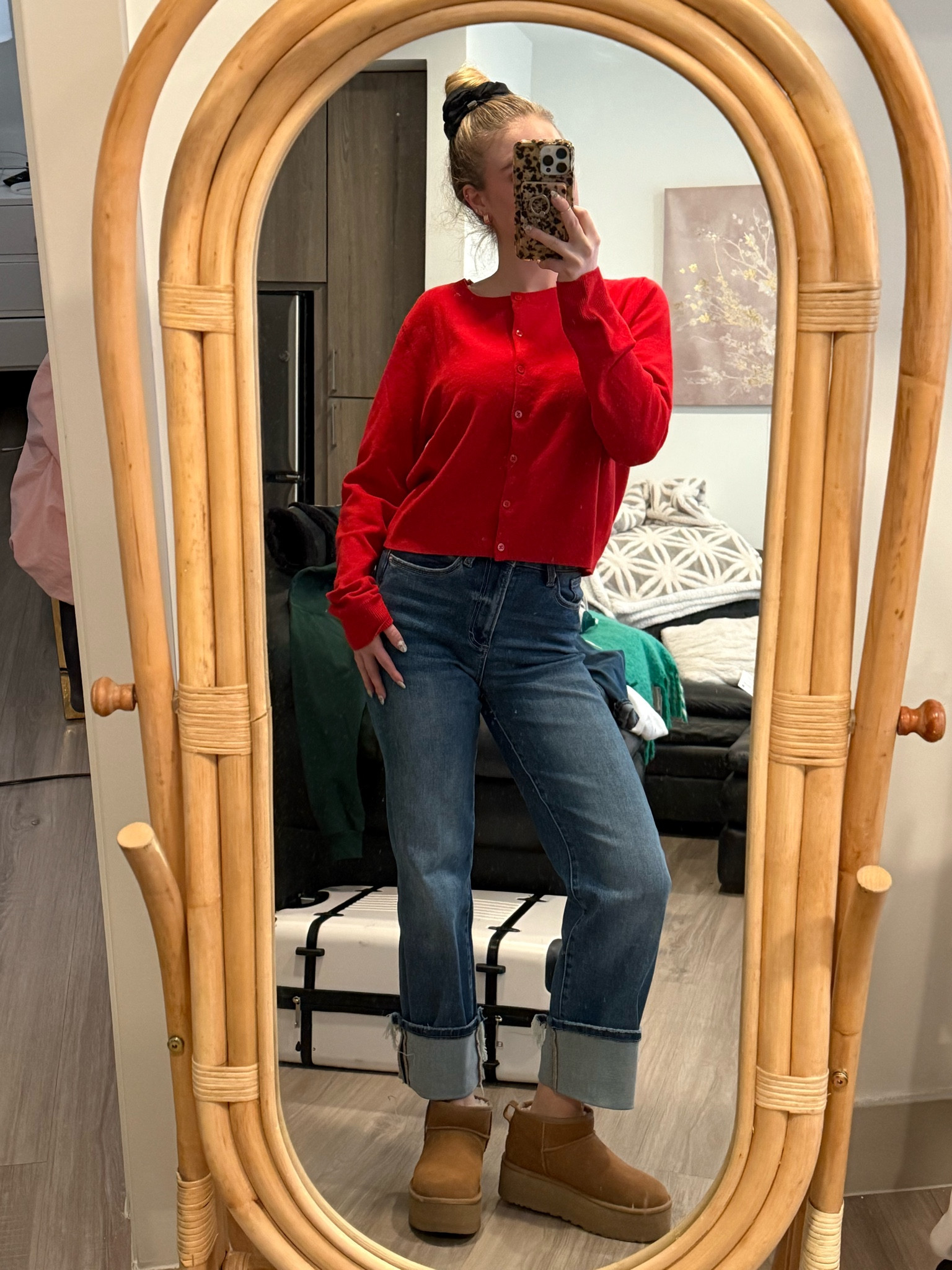 little red cardigan never failed me before 🧣

#LTKWorkwear #LTKSeasonal #LTKHoliday