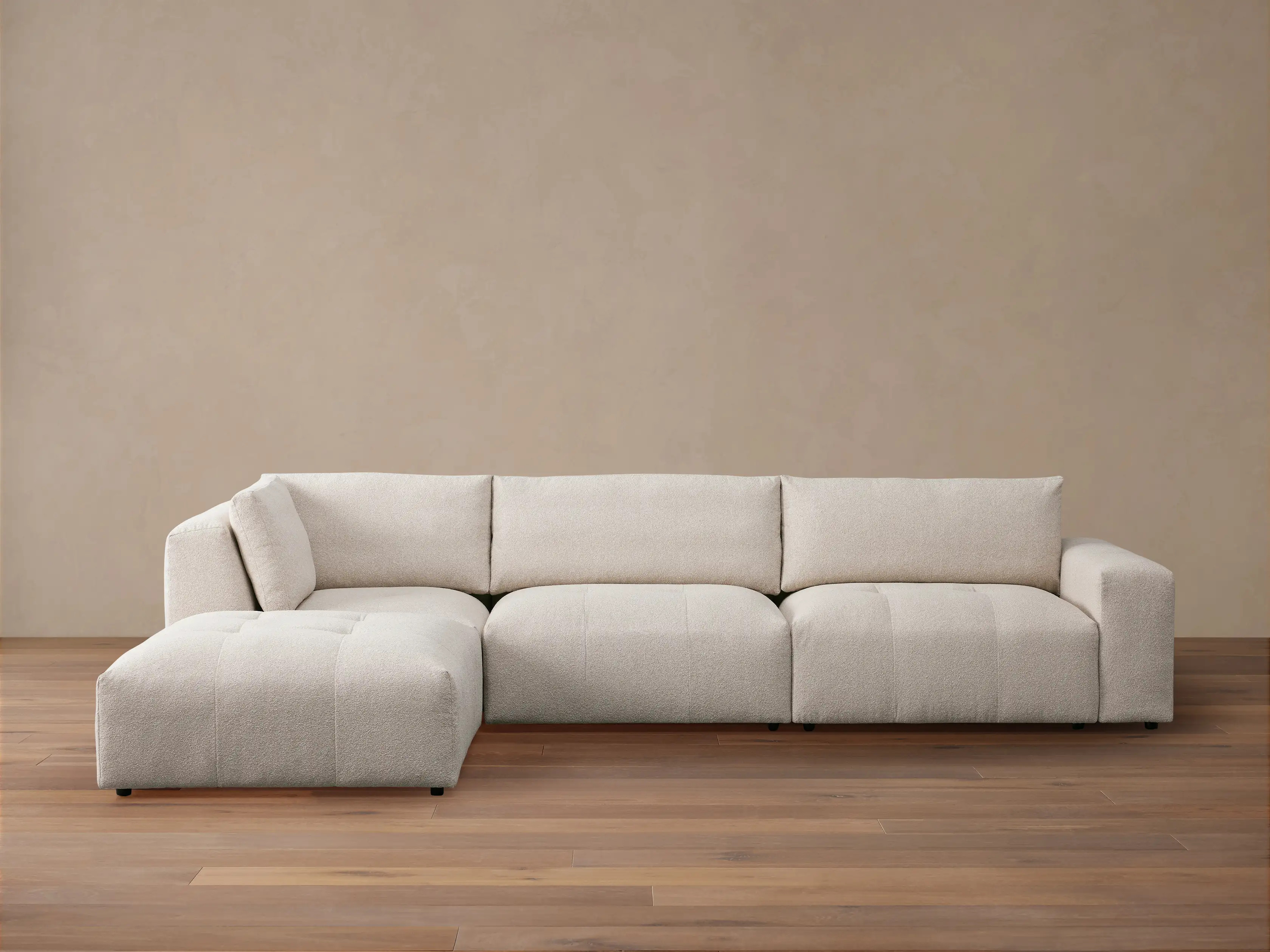 Keegan Four Piece Sectional with Ottoman | Arhaus