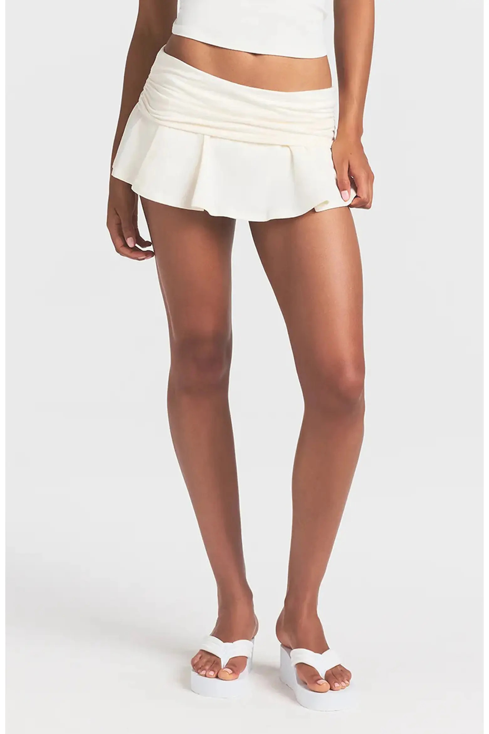 SKIMS Foldover Cotton Blend Jersey Miniskort (Women) | Nordstrom | Nordstrom