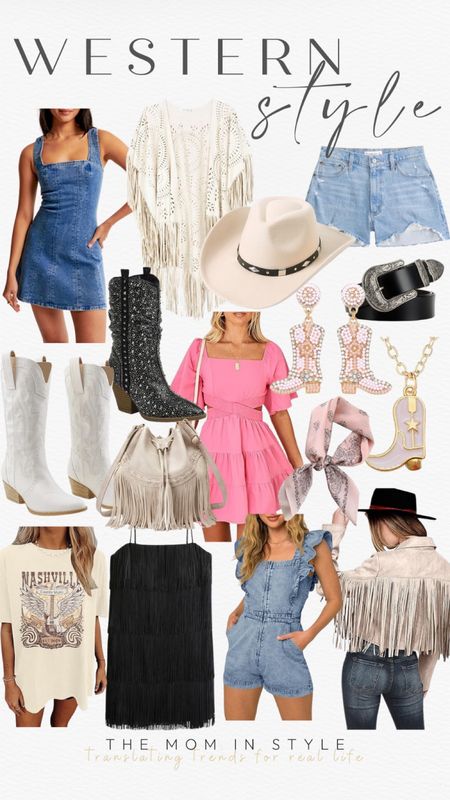 Western style, rodeo outfit, country concert outfit, nashville outfit, cowgirl boots, cowgirl hat

#LTKfindsunder50 #LTKfindsunder100