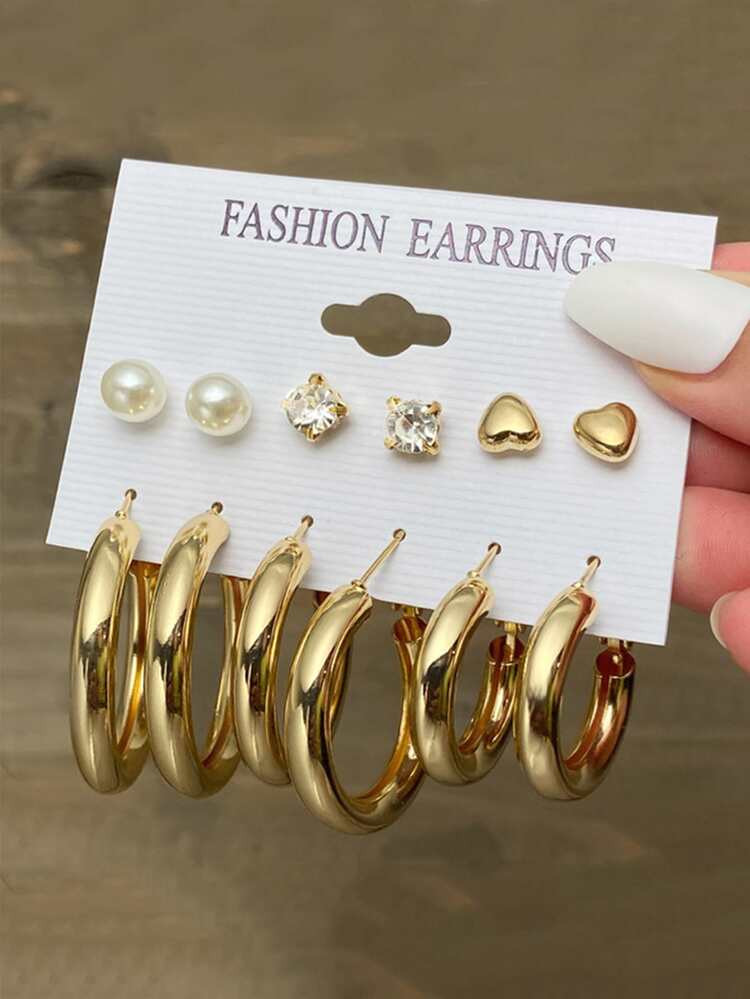 12pcs Hoop Earrings | SHEIN