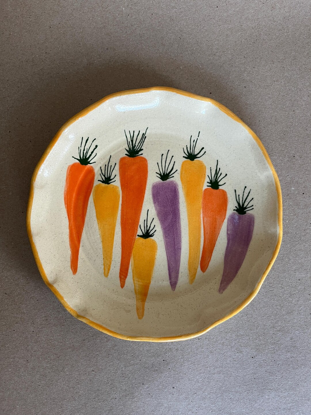 Carrot Harvest Lunch/salad Plate - Etsy | Etsy (US)