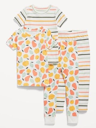 Unisex 4-Piece Snug-Fit Graphic Pajama Set for Toddler & Baby | Old Navy (US)