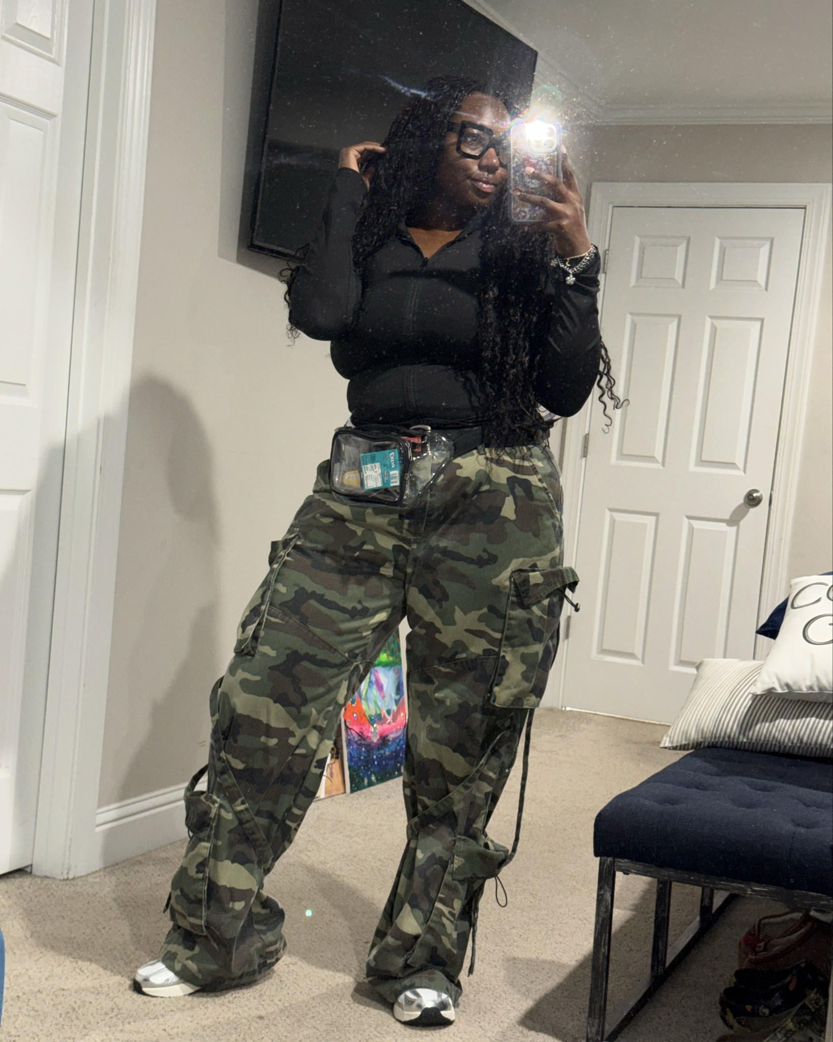  Mission: Fashionable. 🌲✨ Obsessed with the fit of these  cargos—they’re the perfect statement piece for a casual day out. Paired with a simple black zip-up to keep it chic and modest.

 

#LTKPlusSize #LTKootd #LTKgrwm