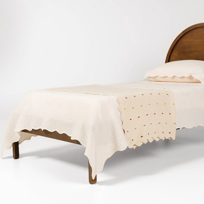 Gathre Twin Knotted Bed Blanket Natural | Target