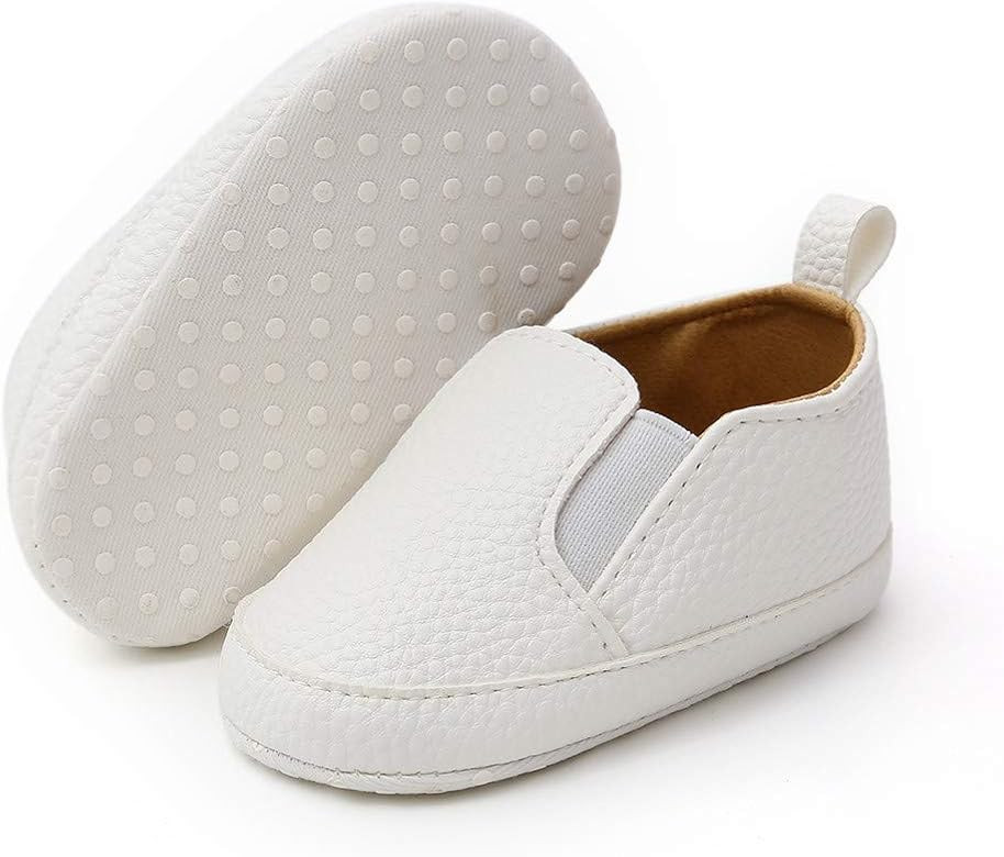 Meckior Infant Baby Girls Boys Canvas Shoes Soft Sole Toddler Slip On Newborn Crib Moccasins Casu... | Amazon (US)