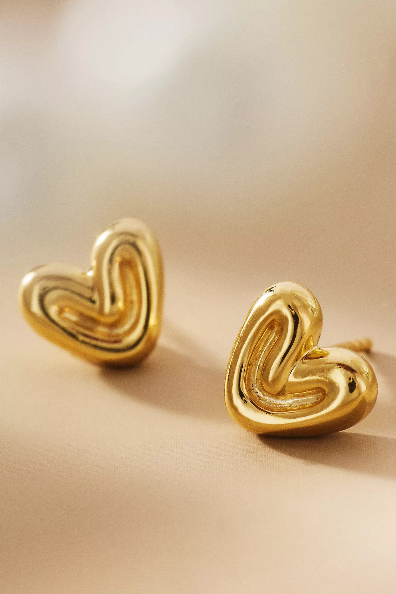 Missoma Puffy Heart Mini Post Earrings | Anthropologie (US)