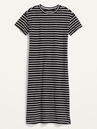 Vintage Striped Midi Shift Dress for Women | Old Navy (US)