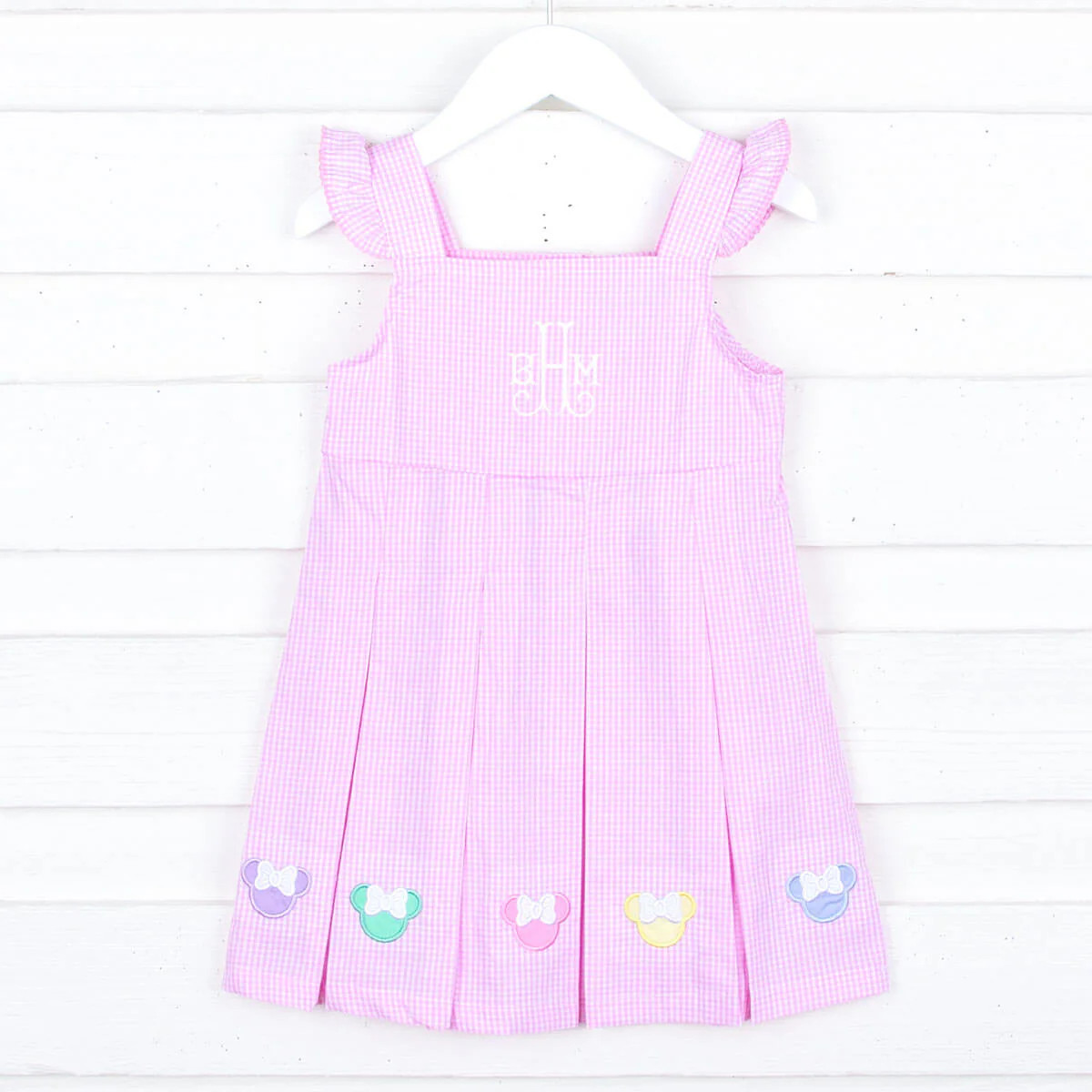 Pastel Mouse Ears Pink Gingham Chloe Dress | Classic Whimsy