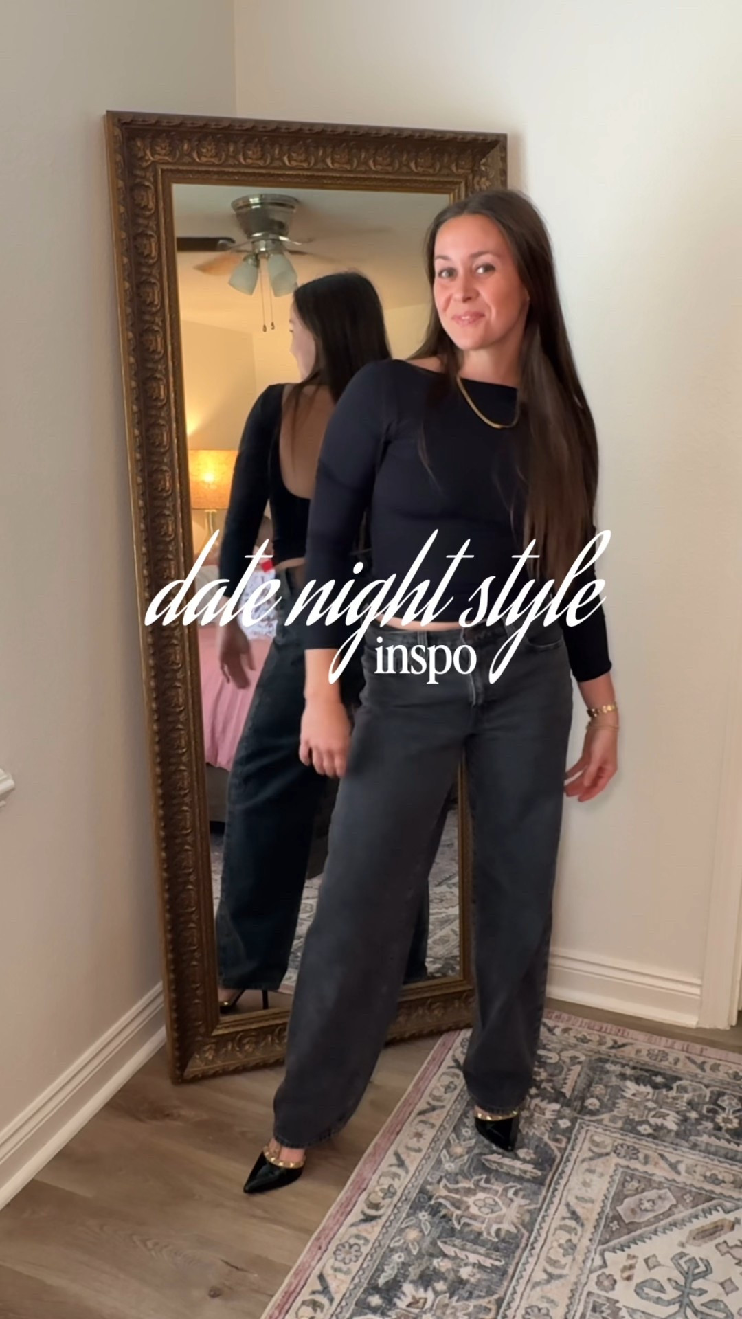 Nothing beats a simple but striking combo: a low-back top, black denim, and heels. ✨ Effortless, flattering, and ready for a night out. Would you style this with bold earrings or keep it minimal? 

#LTKSeasonal #LTKStyleTip #LTKFindsUnder50
