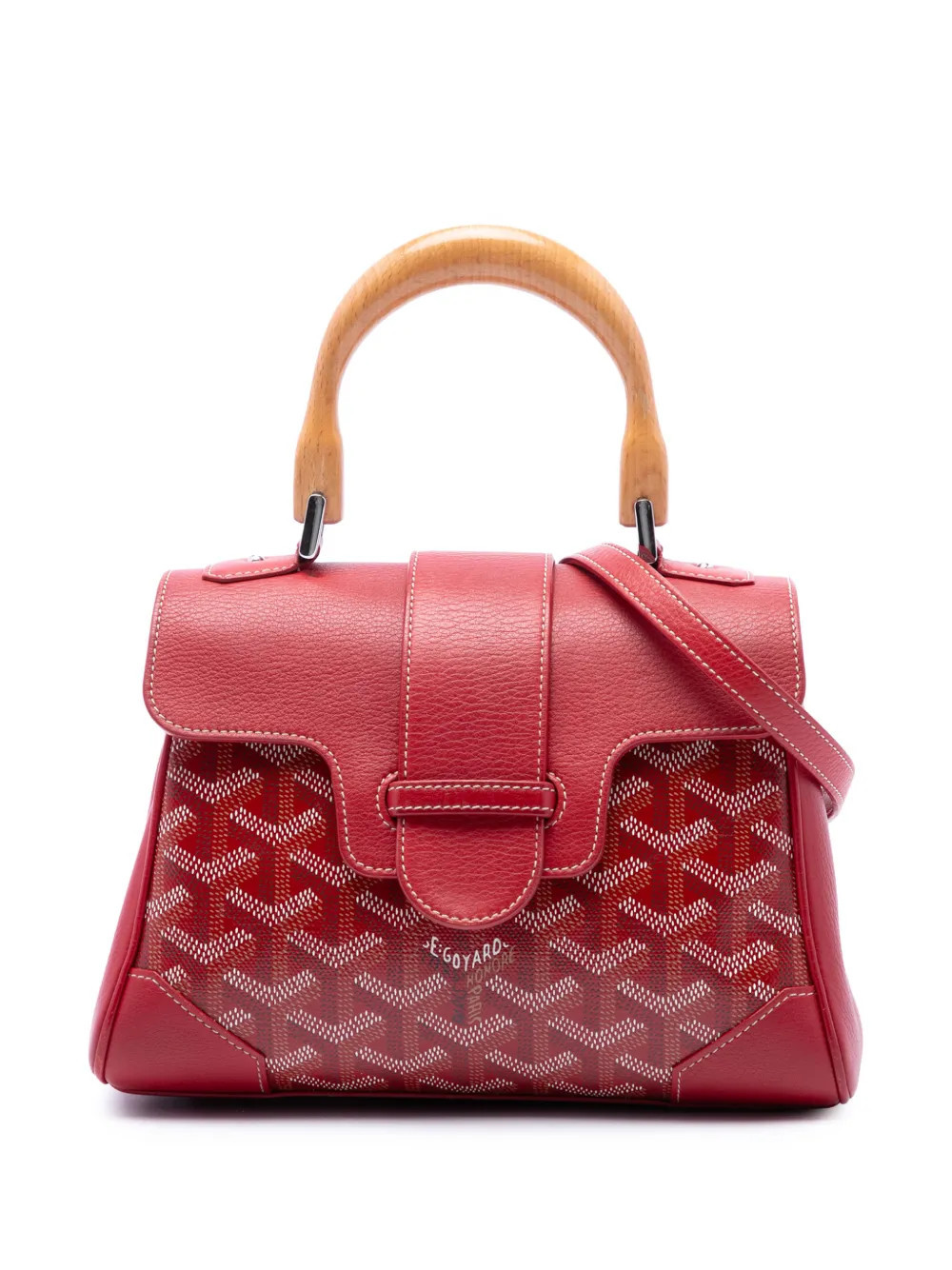Goyard Pre-Owned 2017 Mini Goyardine Saigon Souple satchel - Red | Farfetch Global