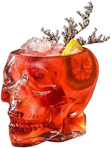Funny skull glass Wine Glass ，Drinking Glass，Gift, Engraved Design,Large Glasses,vodka spirits cup g | Amazon (US)
