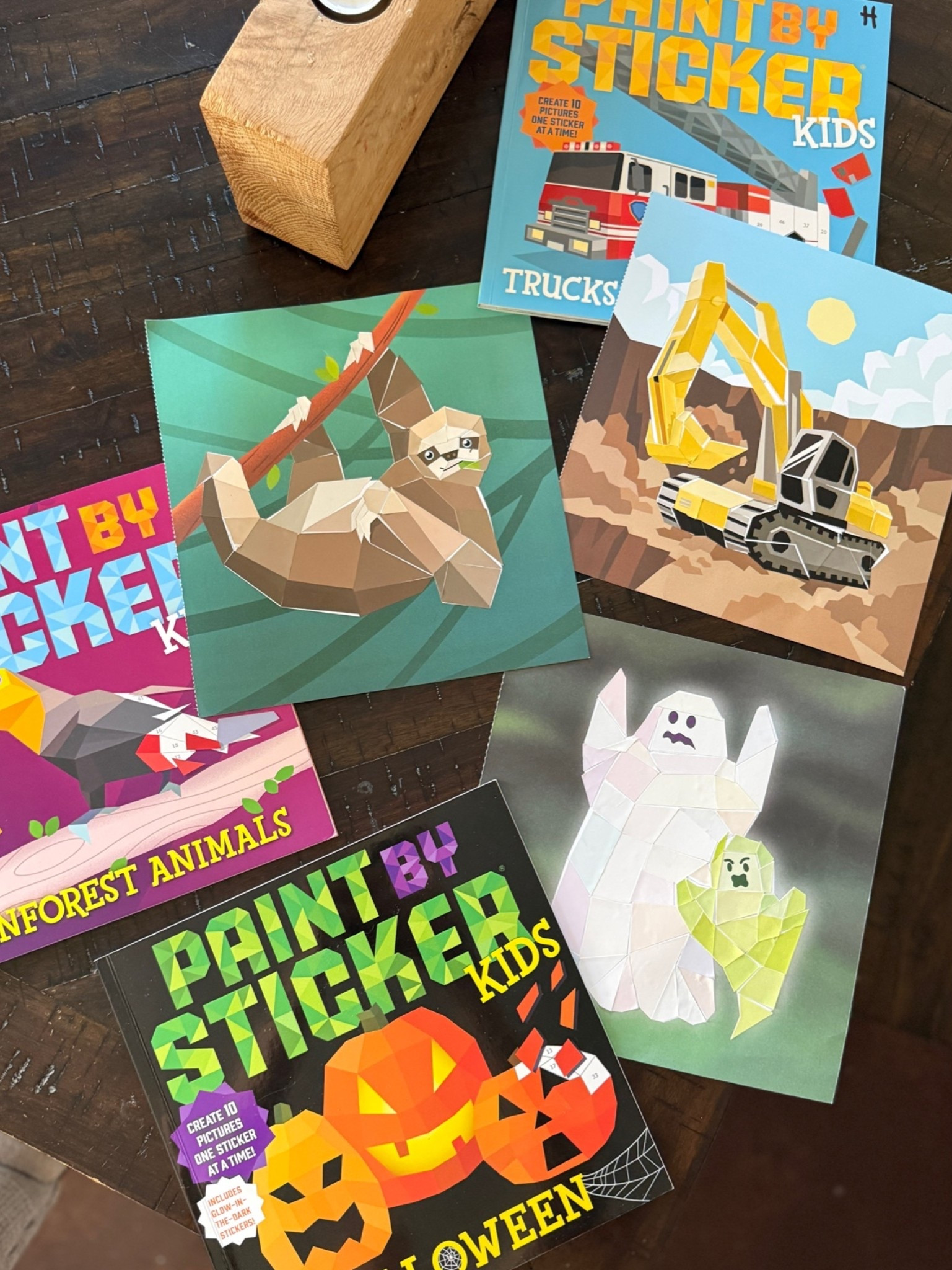 these paint by sticker books have given us HOURS of quiet entertainment lately. the boys have been doing these while Sis does homeschool and we will be taking them on a long road trip we have coming up soon. such a great buy!

kids activities | cool sticker books | road trip activities | quiet time activities | toys for the car | preschool activities

#LTKmomlife #LTKTravel #LTKKids