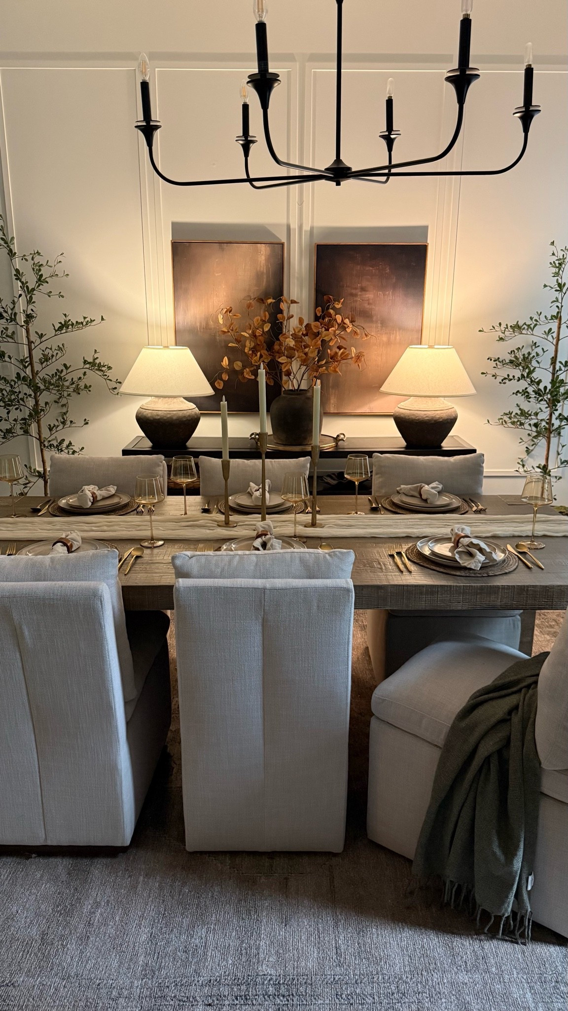Fall dinner table…casual elegance ✨
Love the rustic charm of our solid wood table…paired with the soft and inviting upholstered chairs. 
Neutral home inspiration

#LTKfall #LTKhome