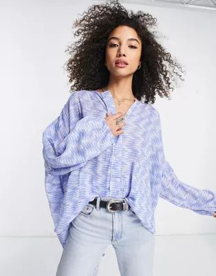 Free People Blooms For You blouse in blue - part of a set | ASOS (Global)