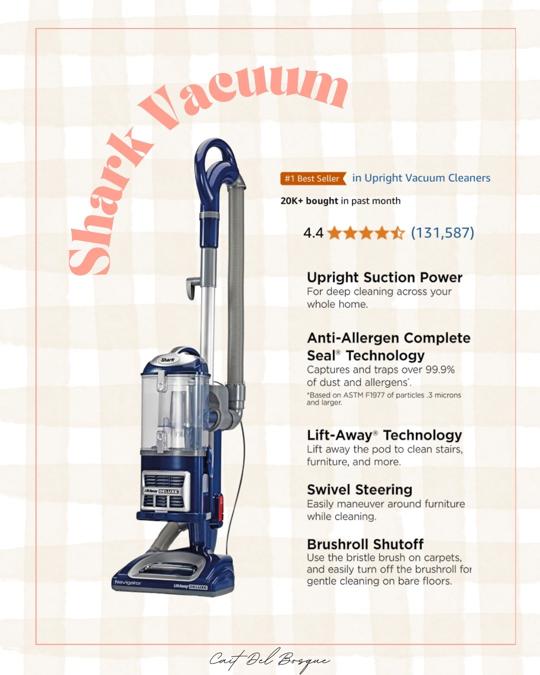 We’re in desperate need of a new vacuum cleaner + this one has stuck out to me with its’ great reviews! Not crazy expensive like so many of them are today + it’s currently on sale! Our last one was a Shark + I loved it —had it for years! I love that this one has the lift-away pod because Lord knows I’m vacuuming every nook + cranny of my house! This lady hates sweeping!! 😂

Vacuum, vacuum cleaner, upright vacuum, vacuum shark, shark vacuum, spring clean, clean, home, spring cleaning


#LTKHome #LTKSaleAlert