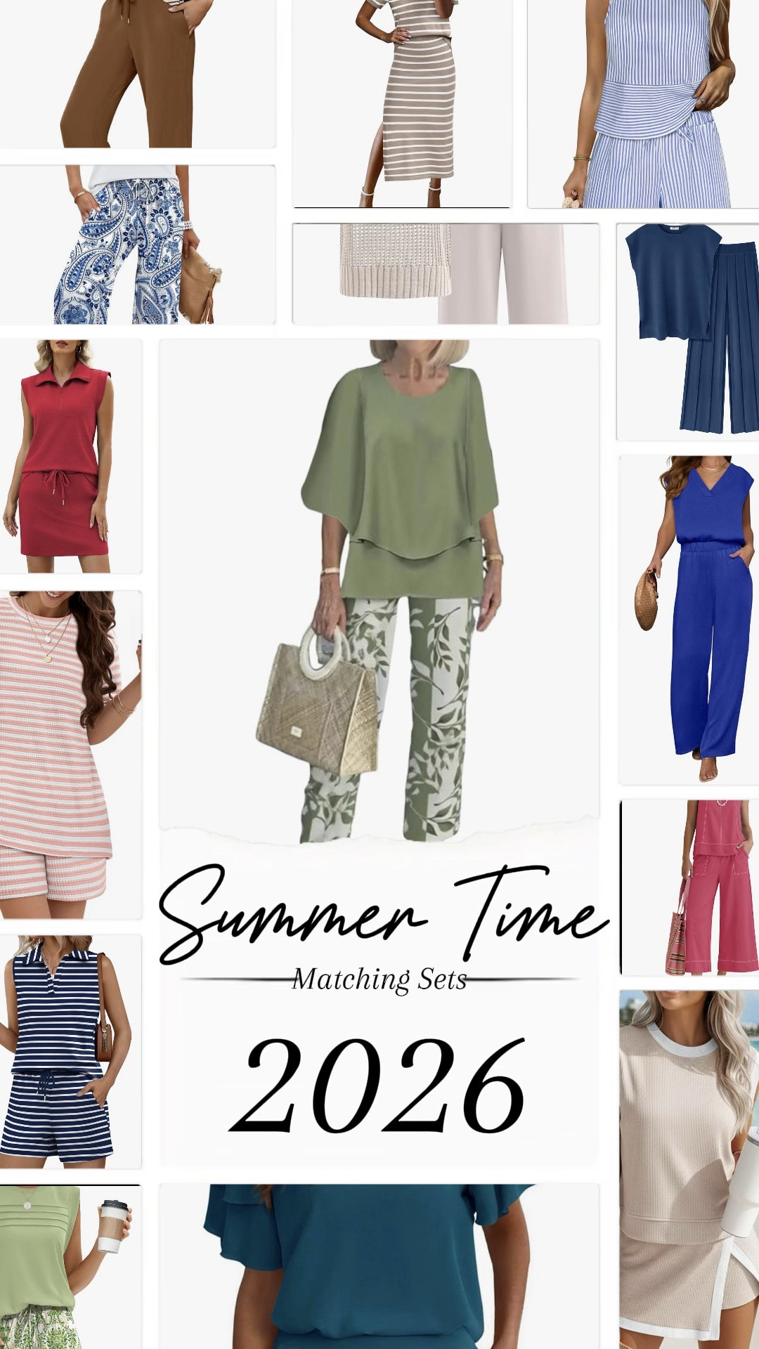 Matching  sets for Spring and Summer. You can wear these finds for lounging, running errands and your Spring Break adventures! Buy now and wear them till the leaves start changing colors! 

#LTKOver40 #LTKTravel #LTKActive