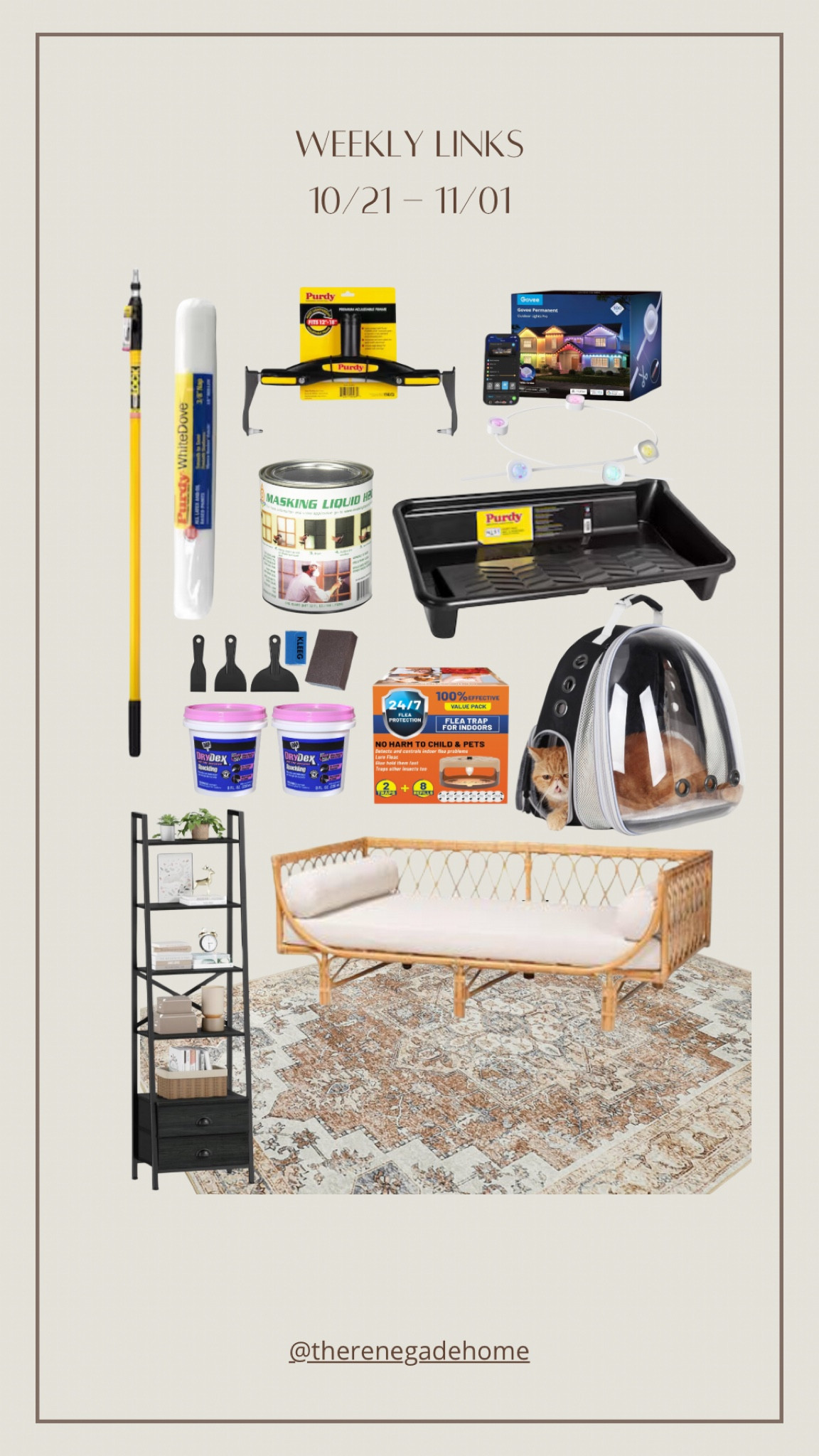 Linking everything I shared in stories and reel from 10/23-11/01 including the daybed, rug and bookshelves used in grams guest room makeover.

#LTKHome #LTKFamily #LTKVideo