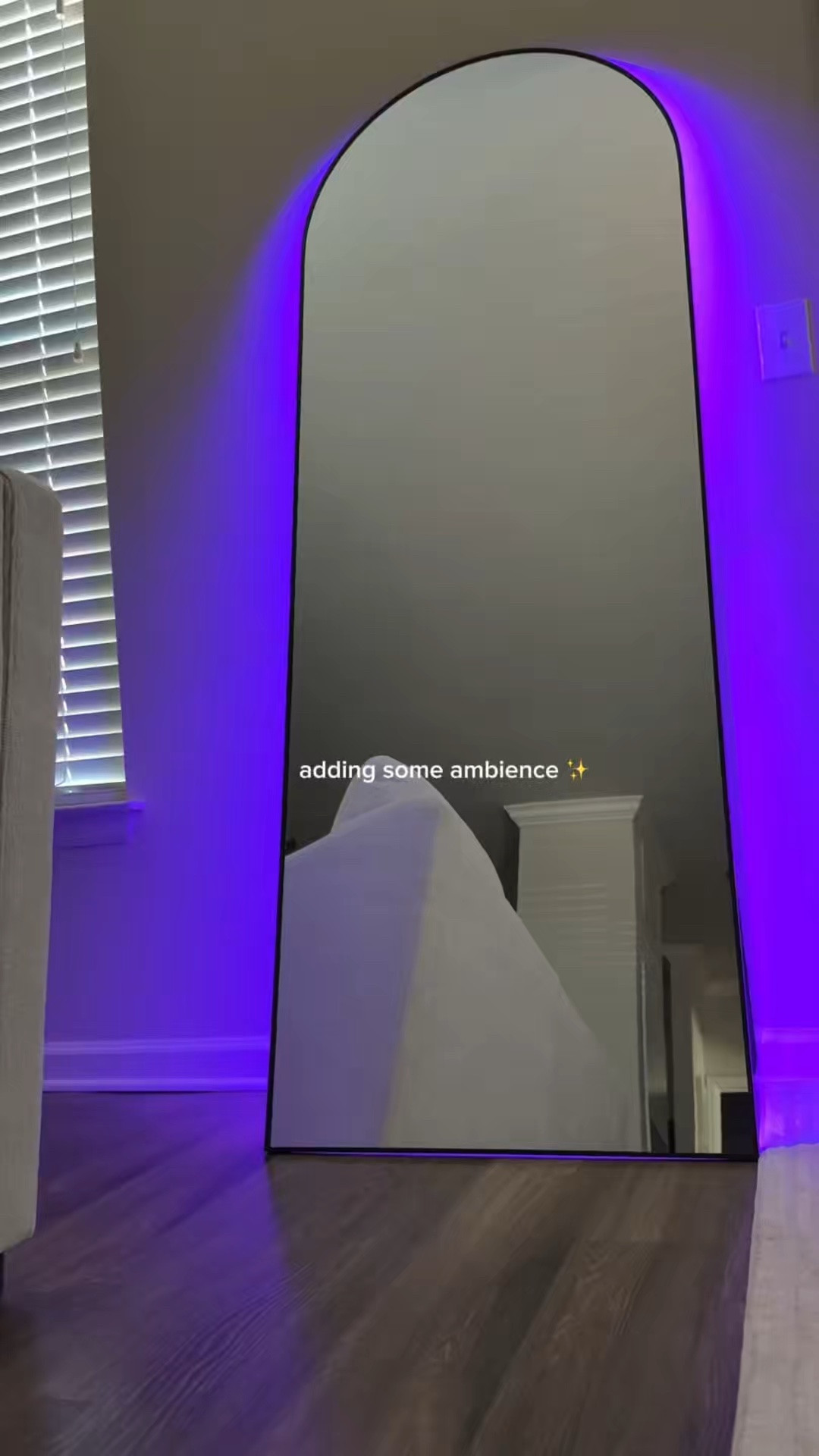 I Added LED Lights Behind My Arched Mirror & The Glow Is EVERYTHING ✨

This simple DIY completely transformed my space! ✨ I added Govee RGBIC LED strip lights behind my arched standing mirror, and now I can customize the vibe with endless colors, music sync, timers, and more—all from my phone. 📱

The curved arch was a little tricky, but the flexible strip made installation easier than expected. My favorite feature has to be the music sync mode that changes the lights to match whatever I’m listening to. 🎶

If you’re looking for an easy room upgrade that makes a big impact, this is it!

Have you added LED lighting anywhere in your home yet? Let me know below! 👇

#LEDLights #HomeDecorIdeas #RoomMakeover #TikTokMadeMeBuyIt #AmazonHomeFinds

#LTKHome #LTKmomlife #LTKstorytime