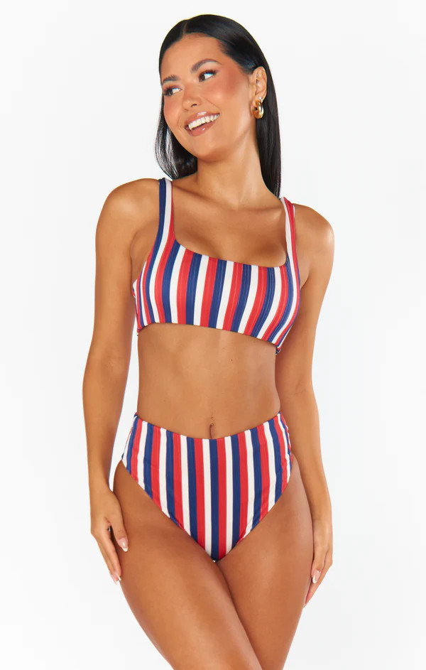 Sail Bottom ~ Americana Stripe Micro Rib | Show Me Your Mumu