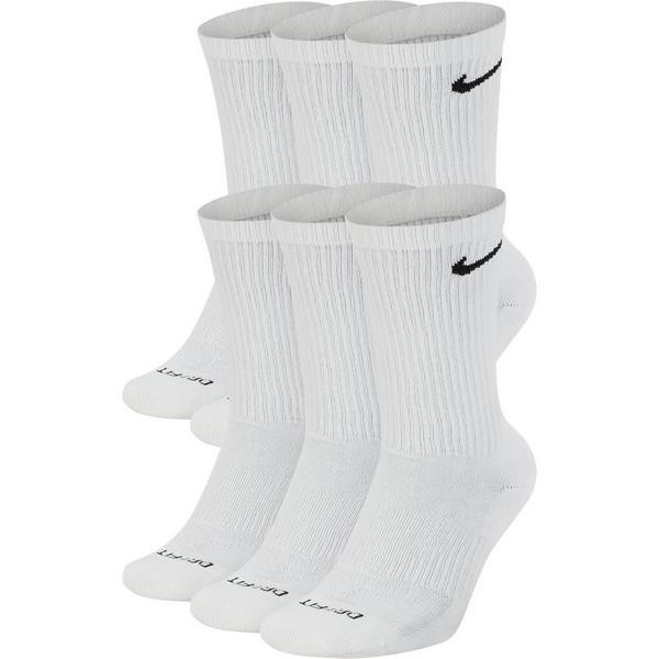 Nike Everyday Plus Crew Socks XLarge White/Black 6 Pack | Scheels Sports