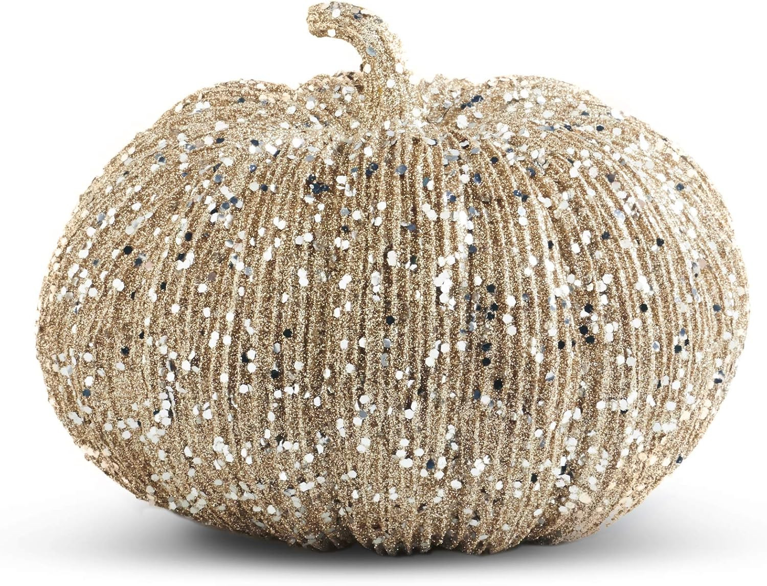 Amazon.com: K&K Interiors 40610C 8 Inch Champagne Glitter Pumpkin : Home & Kitchen | Amazon (US)
