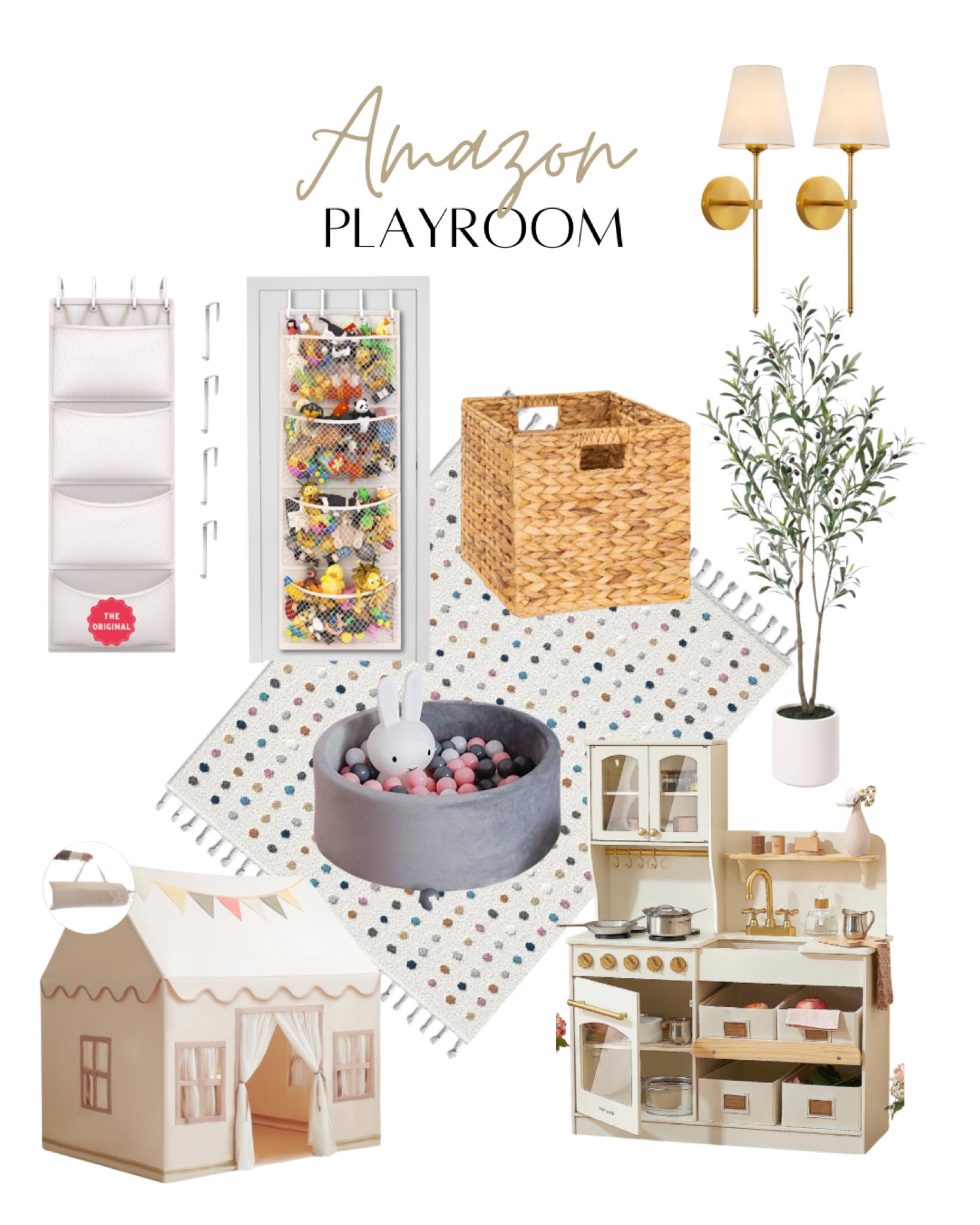 Montessori minimalistic neutral Amazon playroom. Play room storage. Toy storage. Aesthetically pleasing playroom. Amazon playroom. Kids room. Toy room. Prime day. 

#LTKHome #LTKKids #LTKFamily