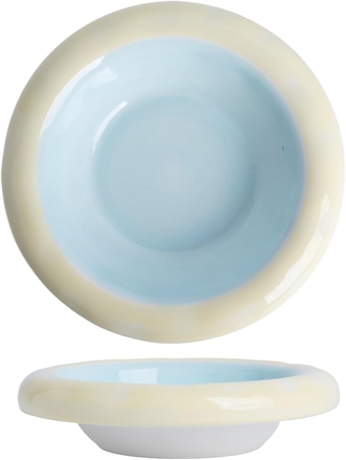 6-Inch Ceramic Cat Food Bowl,6 Oz Wide Shallow Cat Bowls,Whisker Fatigue Relief,Anti-Vomiting Des... | Amazon (US)