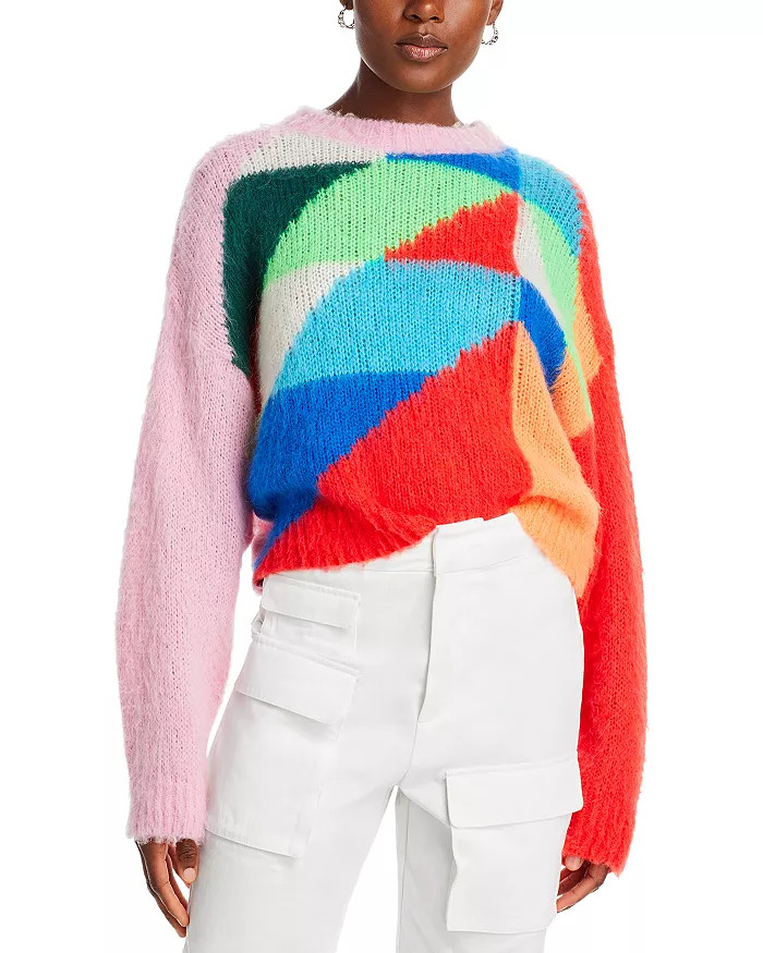 Geo Color Block Crewneck Sweater | Bloomingdale's (US)