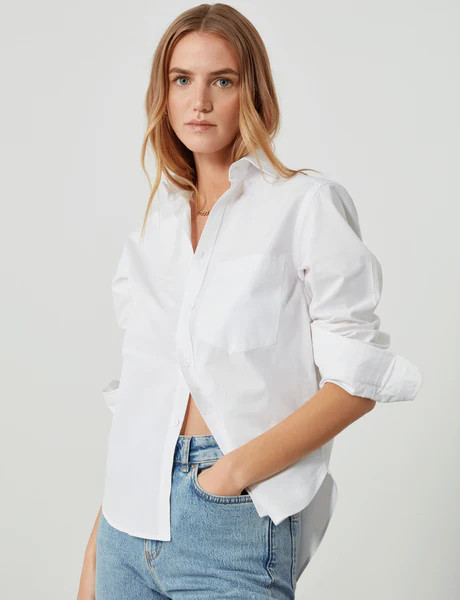 The Classic: Fine Poplin, White | With Nothing Underneath
