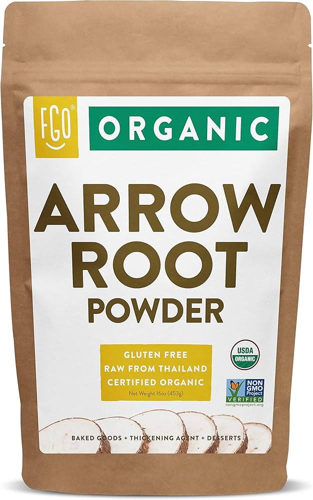 Organic Arrowroot Powder (Flour) | 16oz Resealable Kraft Bag (1lb) | 100% Raw From Thailand | by ... | Amazon (US)
