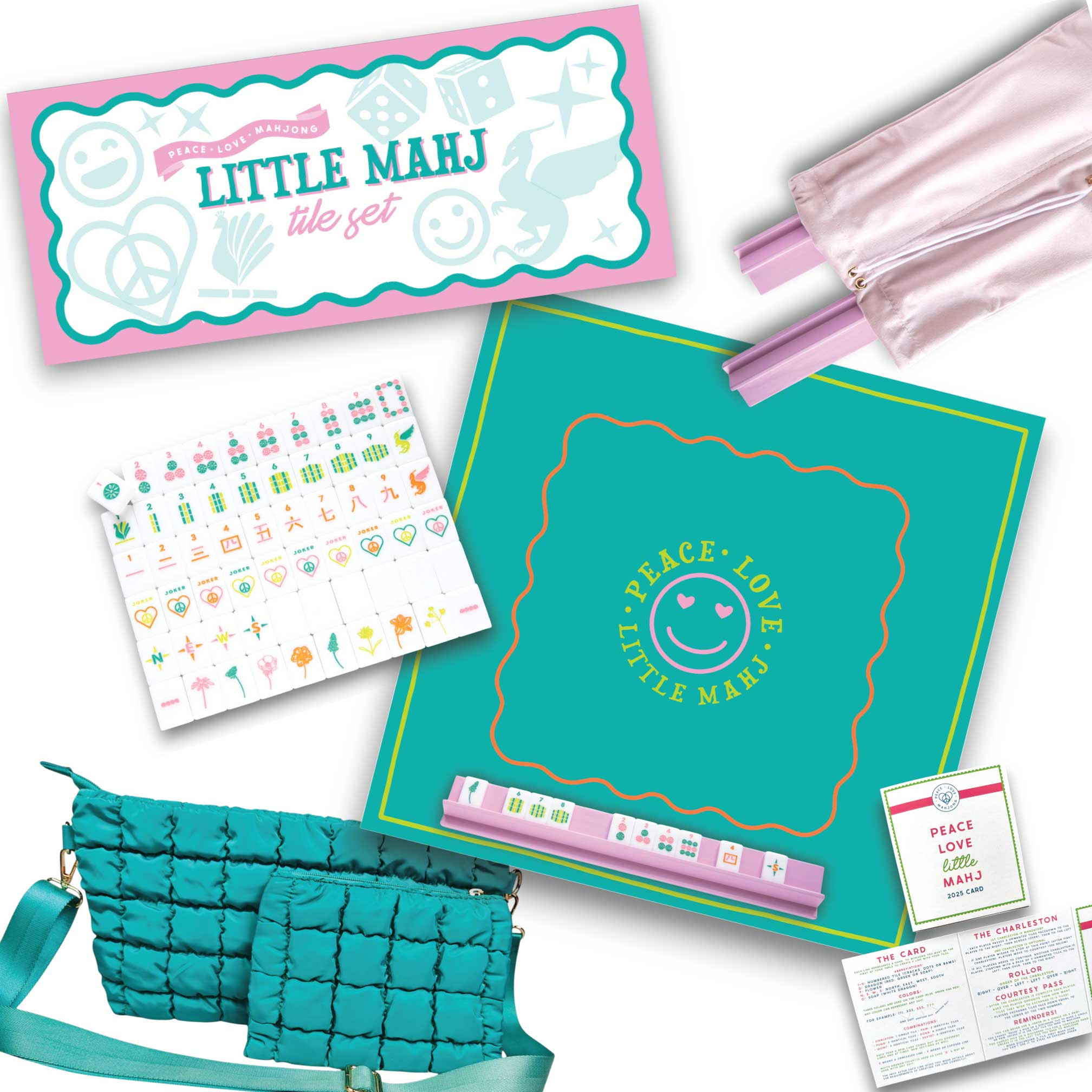Little Mahj Vibrant Vibes - Kids Mahjong Set | Peace Love Mahjong