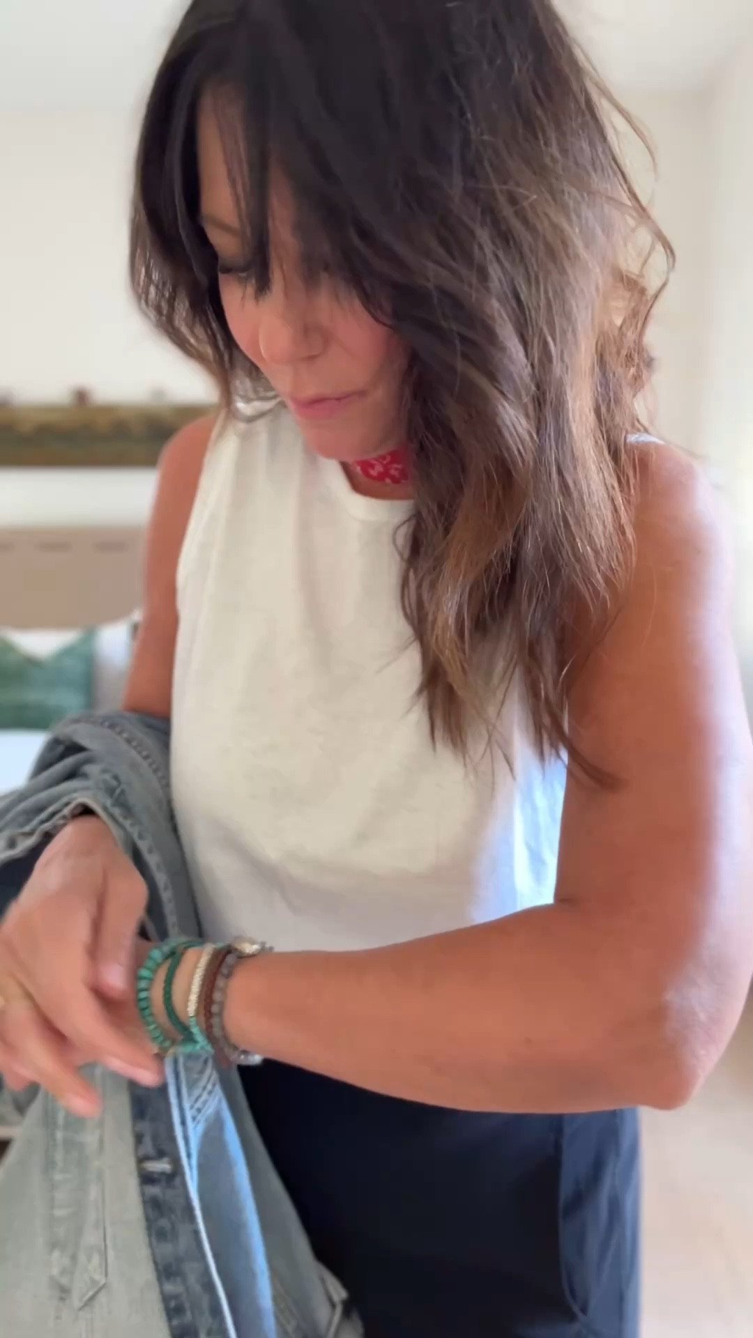 Not a regular jacket, it’s a cool denim jacket! 
Wearing size small 
Use code rose15 for1 5% off 


#LTKTravel #LTKmomlife #LTKWorkwear