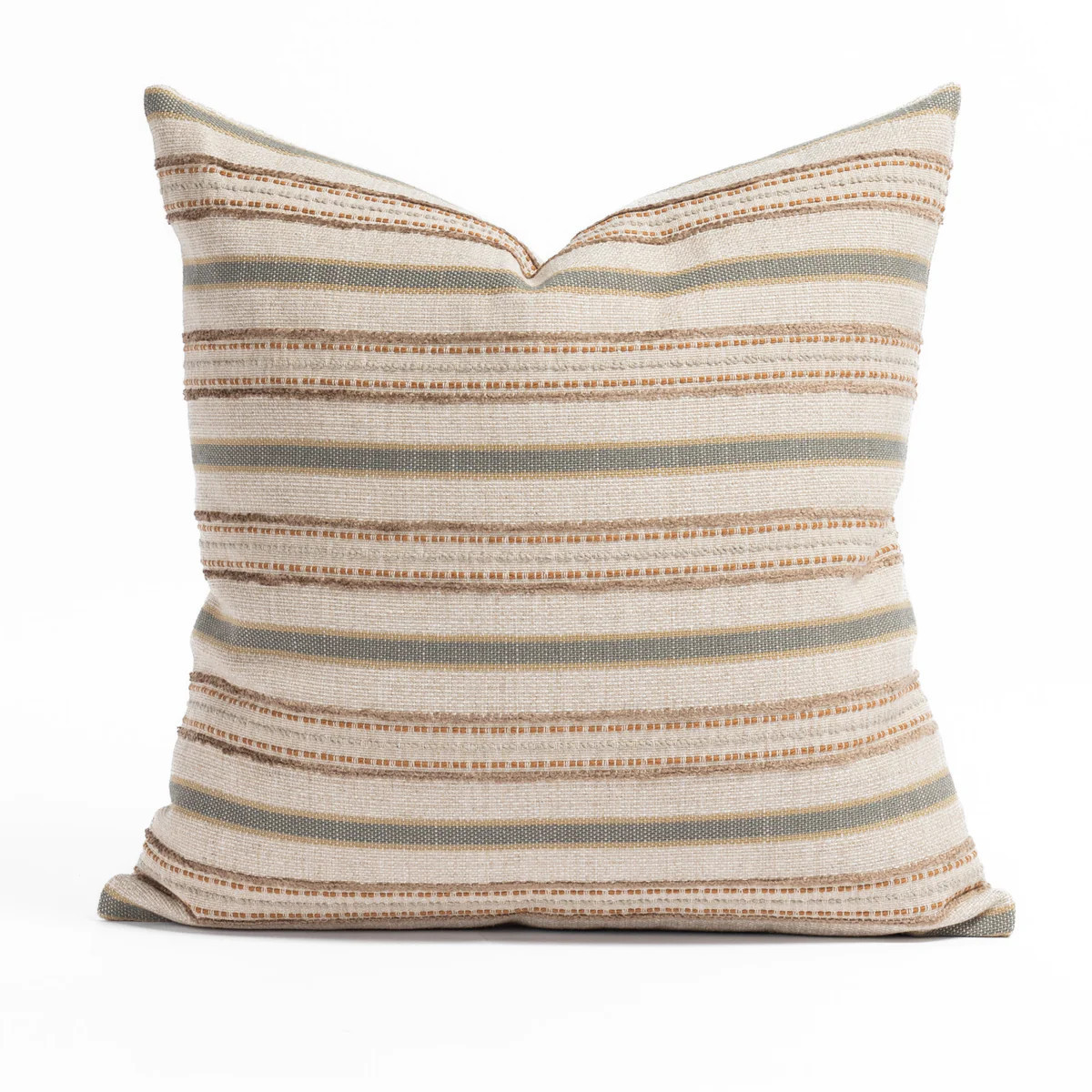 Rosseau Stripe 20x20 Pillow, Bark | Tonic Living