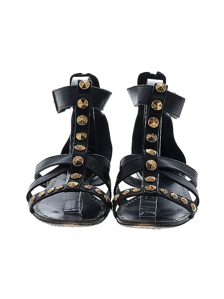 Miu Miu Black Leather Gladiator Sandals Size 38 (EU) - 79% off | thredUP