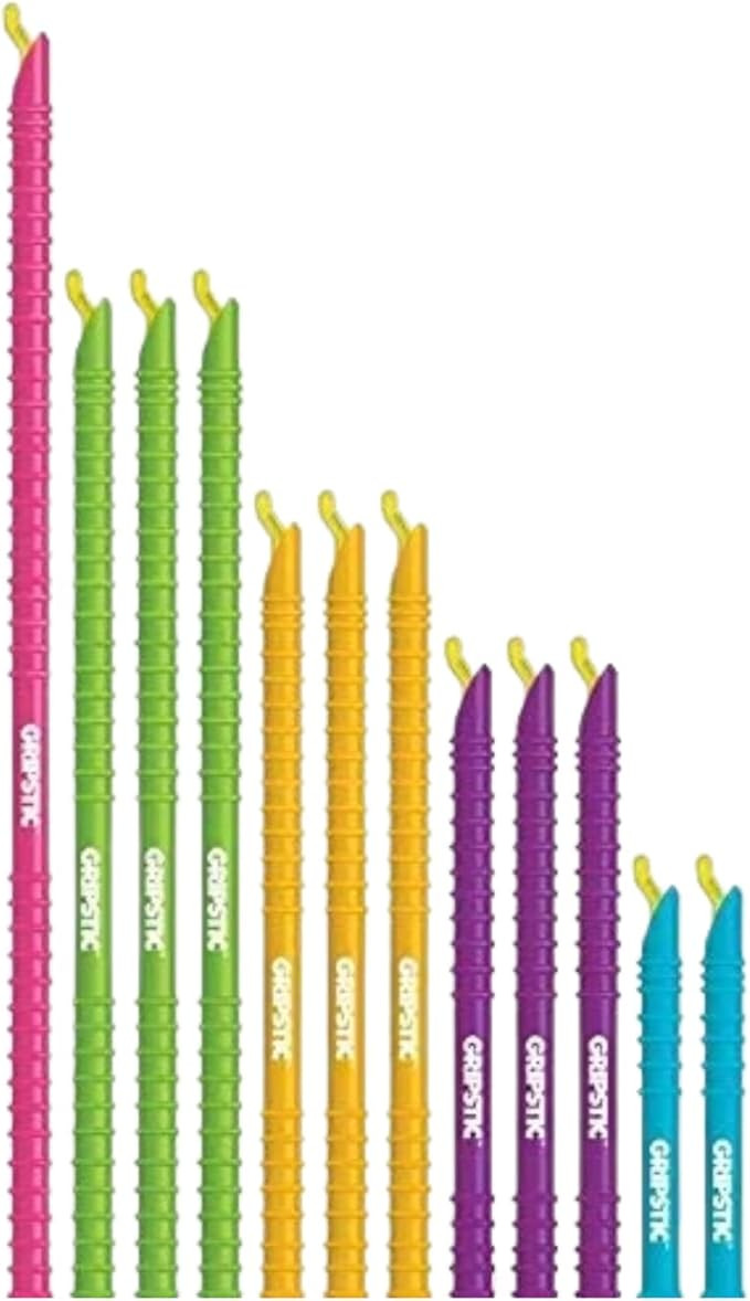 GripStic 12pc Assorted Bag Clips chip clips seal food bags air tight | Amazon (US)