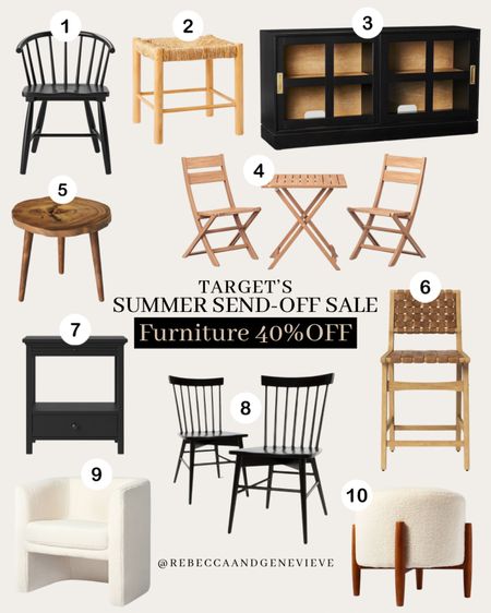 40% OFF on selected items at Target 🔥 
-
Summer send off sale. End of Summer sale. Sale alert. Home decor. Home furniture. Chair. Dining chair. Cabinet. Stool. Ottoman. Accent chair. Barrel chair. Studio McGee. Tv stand. 

#LTKSale #LTKunder50 #LTKhome