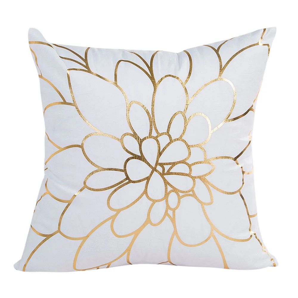 Apmemiss Room Decor Clearance Cushion Cases Decorative Gold Foil Geometric Pattern Throw Pillow C... | Walmart (US)