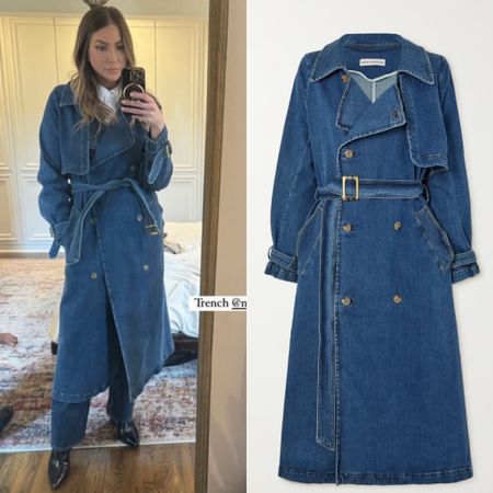 Stassi Schroeder’s Denim Trench Coat 📸 + Info= @stassischroeder