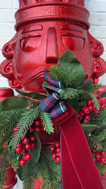 I used the 19 inch holiday berry wreath from Nearly Naturals with two Walmart ribbons. 

#LTKsalealert #LTKstyletip #LTKhome