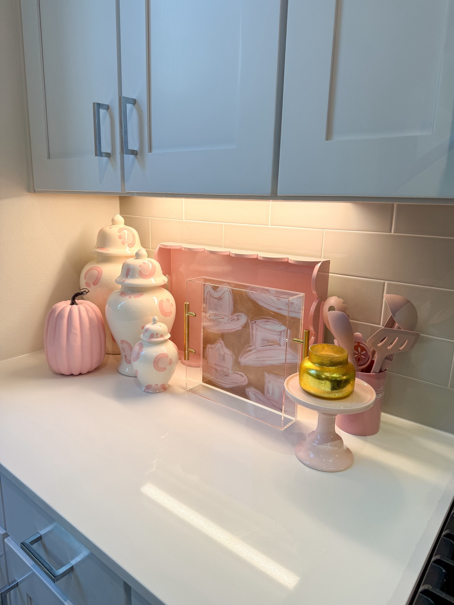 Pink Kitchen decor set up featuring the new tart by Taylor collection 😍 the colors are perfect! 

#LTKGiftGuide #LTKHome #LTKHoliday