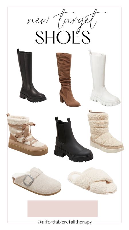 Target shoes
Boots
Winter boots 
Knee high boots
Slippers
Clogs


#LTKSeasonal #LTKshoecrush #LTKU