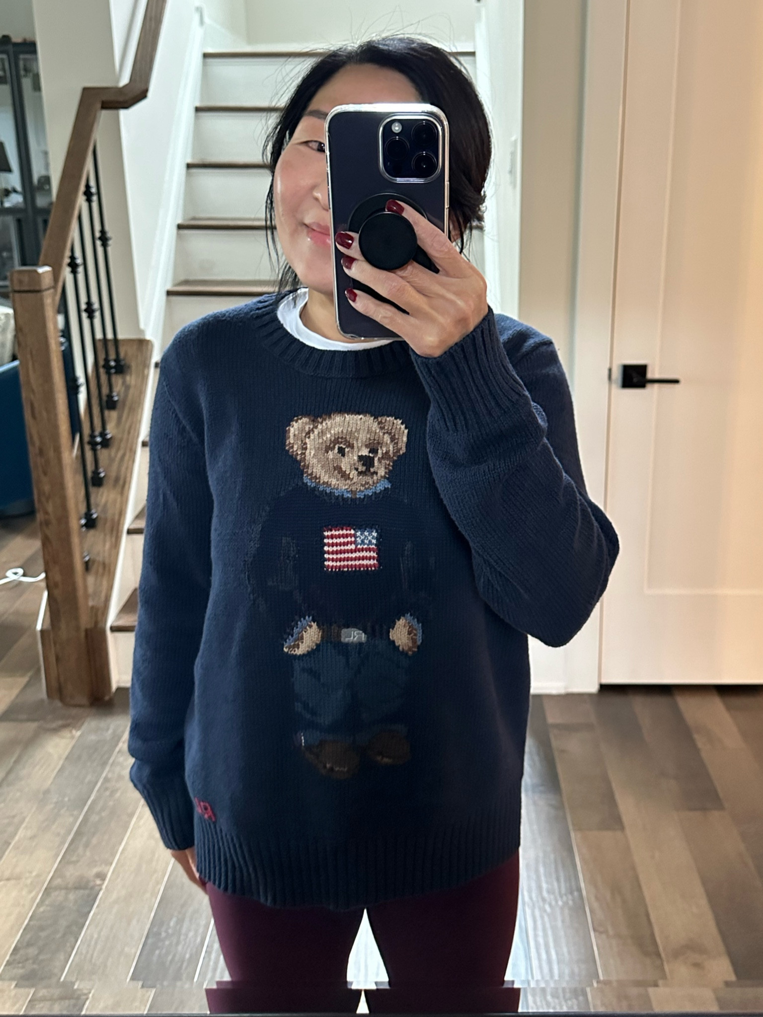 I included other Ralph Lauren bear sweaters. I think they are so cute and cozy! I’m wearing a size Medium 