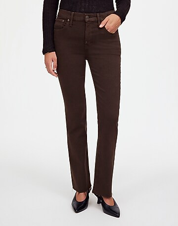 Kick Out Crop Jeans in Driftwood Brown: Raw-Hem Edition | Madewell | Madewell