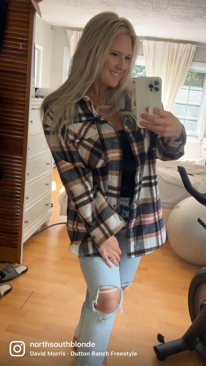 🍂 Fall outfit inspo 🍂 
Everything linked in my @shop.ltk on the app, follow me @northsouthblonde there! I’ll also share the link in my stories 🍁

🍂Shacket @ownyourelegance (use code “NORTH” for discount at checkout)
🍂Ripped jeans @oldnavy 
🍂Dress @dottiecouture_boutique (use code “NORTH20” for 20% off)
🍂 Cowboy boots @amazonca

#outfitinspo #falloutfit #fallstyle #falloutfitinspo #shacket #cowboyboots #momstyle #outfitideas #fallfashion #fashionreel #momswithstyle 

#LTKSeasonal