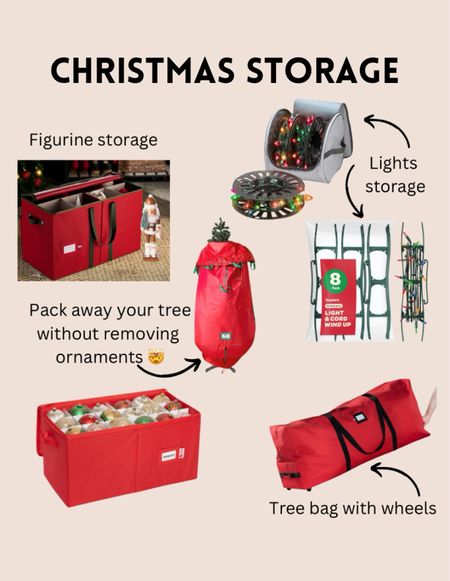 The best Christmas storage solutions for your Christmas tree, wreath, lights, decor and more! 

#LTKSeasonal #LTKHoliday #LTKhome