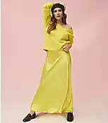 Satin Bias Maxi Skirt | LOFT