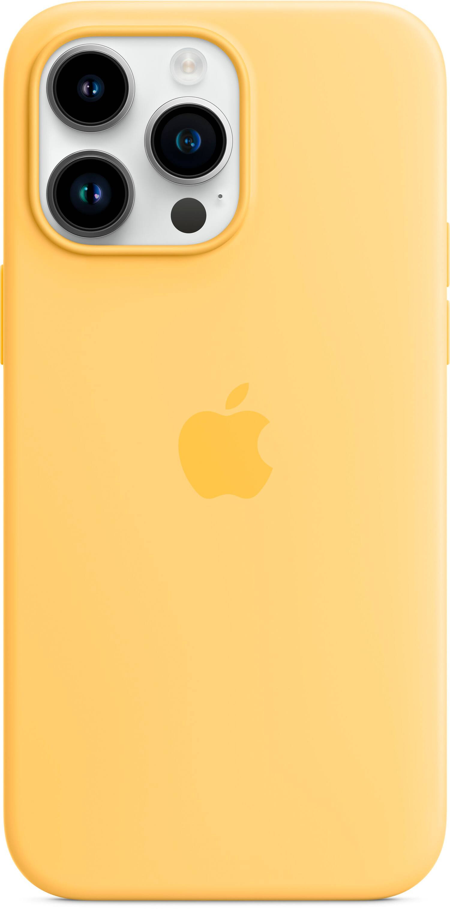 Apple iPhone 14 Pro Max Silicone Case with MagSafe Sunglow MPU03ZM/A - Best Buy | Best Buy U.S.