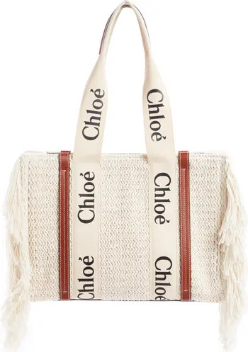 Chloé Medium Woody Cotton Knit Tote | Nordstrom | Nordstrom